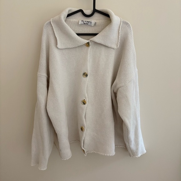 BKG & Company New York Thick Knit Cotton Cardigan